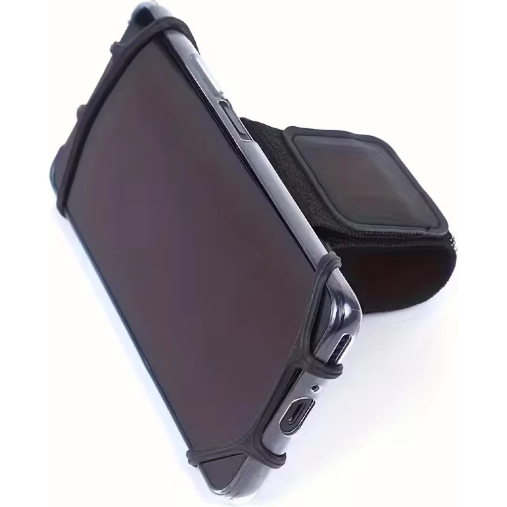 Support universel et élastique pour smartphone à fixer au bras - Noir