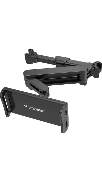 Support Wozinsky pour voiture d'appuie-t&ecirc;te r&eacute;glable pour smartphone ou tablette adaptation universelle avec rotation &agrave; 360&deg; - Noir