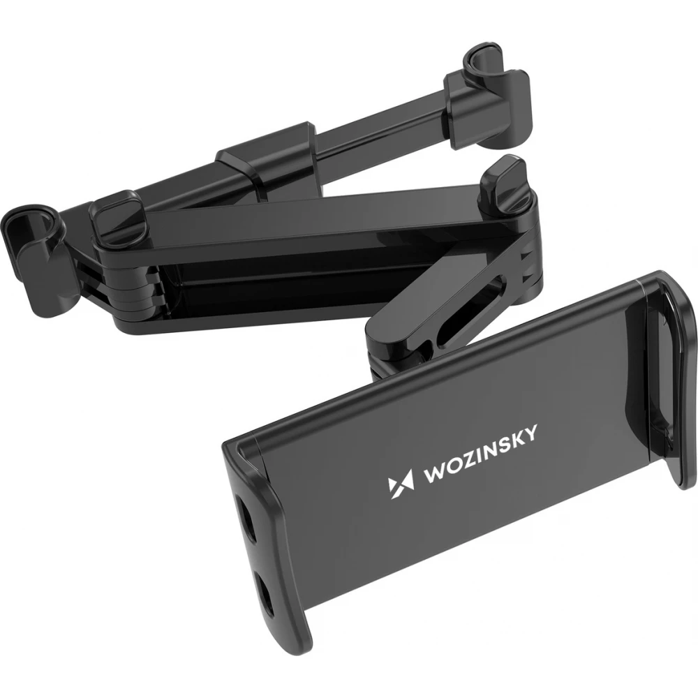 Support Wozinsky pour voiture d'appuie-t&ecirc;te r&eacute;glable pour smartphone ou tablette adaptation universelle avec rotation &agrave; 360&deg; - Noir