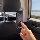 Support Wozinsky pour voiture d'appuie-t&ecirc;te r&eacute;glable pour smartphone ou tablette adaptation universelle avec rotation &agrave; 360&deg; - Noir