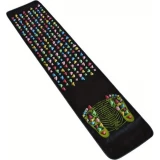 Faltbare Fu&szlig;massage-Matte f&uuml;r Akupunktur Reflexologie Durchblutung (120 x 35 cm) - Schwarz