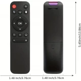 T&eacute;l&eacute;commande de rechange pour projecteurs HY300 / HY300PRO / HY320mini et HY320 compatible avec le chipset H713 (piles non incluses) - Noir