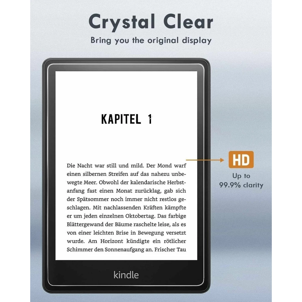 Tempered Glass Kindle 2022 (11e génération) - Vitre de protection d'écran en verre trempé