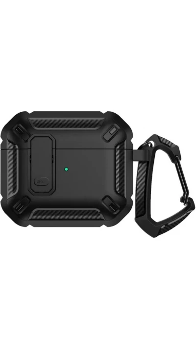 Titane fibre carbone avec mousqueton - Noir - AirPods 4