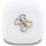 TWS Guess 4G Metal Logo &eacute;couteurs Bluetooth charge rapide 16h d'autonomie et assistant vocal - Blanc