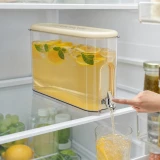 UFORU distributeur de boissons pour r&eacute;frig&eacute;rateur 4L avec robinet - Transparent