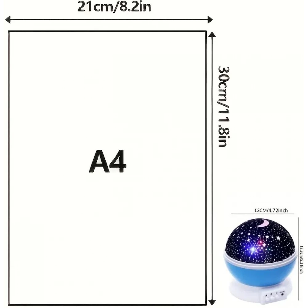 Sternenhimmel-Projektor Nachtlicht USB 12 Farben, 360&deg; Drehung Stimmungslicht f&uuml;rs Zimmer & Party - Blau