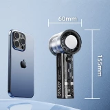 Leistungsstarker tragbarer Ventilator FAN X05 im Taschenformat mit Geschwindigkeitsregelung und schneller Aufladung über USB-C (Kabel inklusive) - Schwarz