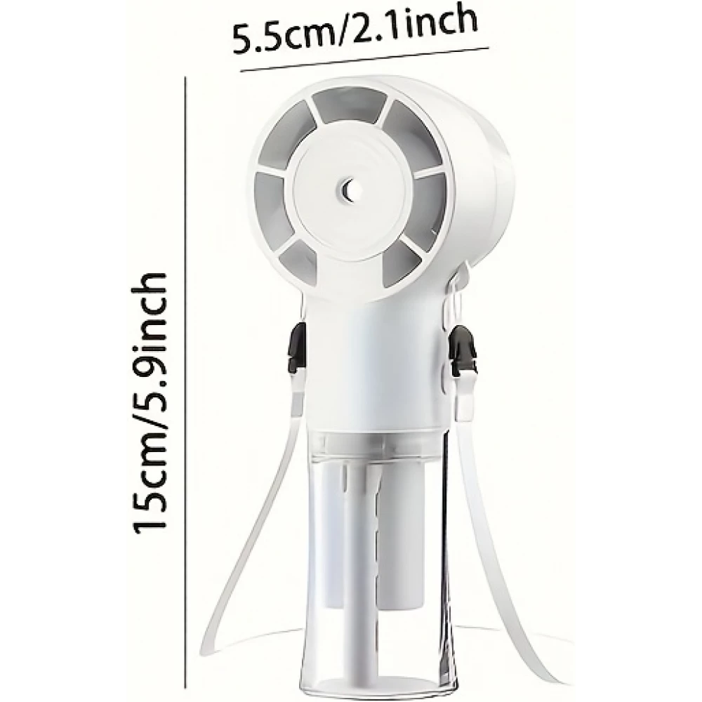 USB Wiederaufladbarer Tragbarer Sprühventilator Mini Hochgeschwindigkeits Handventilator
