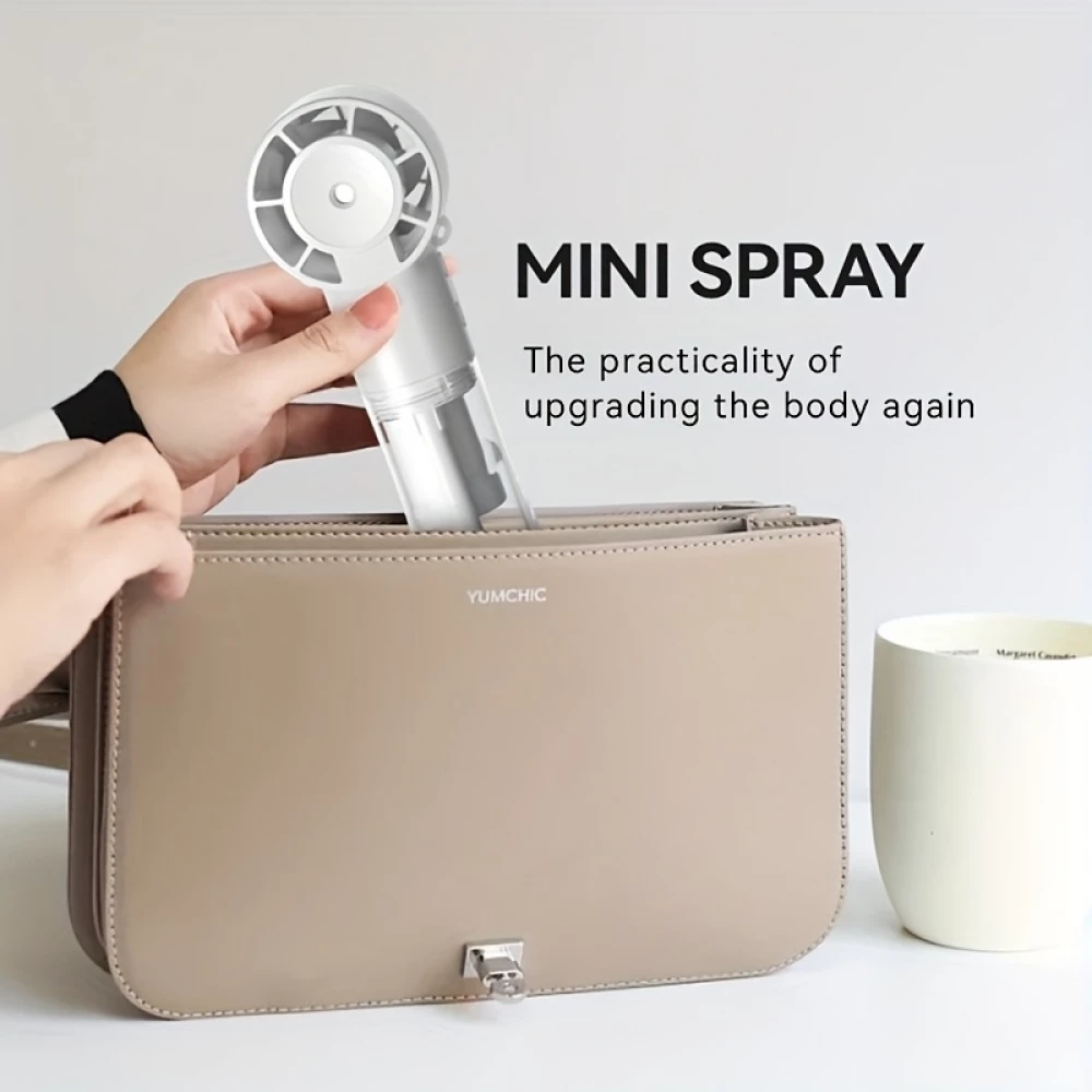 USB Wiederaufladbarer Tragbarer Sprühventilator Mini Hochgeschwindigkeits Handventilator