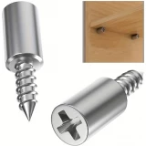 Holzschrauben Regaltr&auml;ger 2 in 1 (30 St&uuml;ck) - Silber