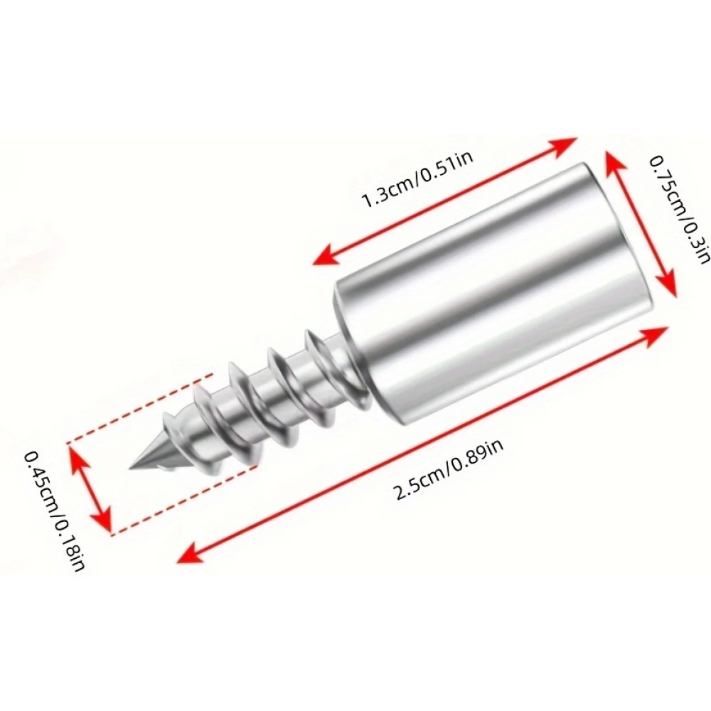 Holzschrauben Regaltr&auml;ger 2 in 1 (30 St&uuml;ck) - Silber