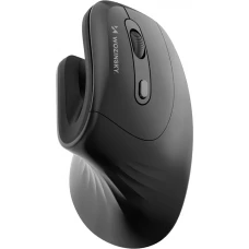 Wozinsky 3600 DPI WWM-1076 souris ergonomique verticale Bluetooth - Noir