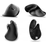 Wozinsky 3600 DPI WWM-1076 souris ergonomique verticale Bluetooth - Noir