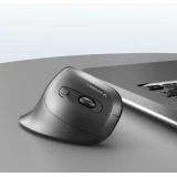 Wozinsky 3600 DPI WWM-1076 souris ergonomique verticale Bluetooth - Noir
