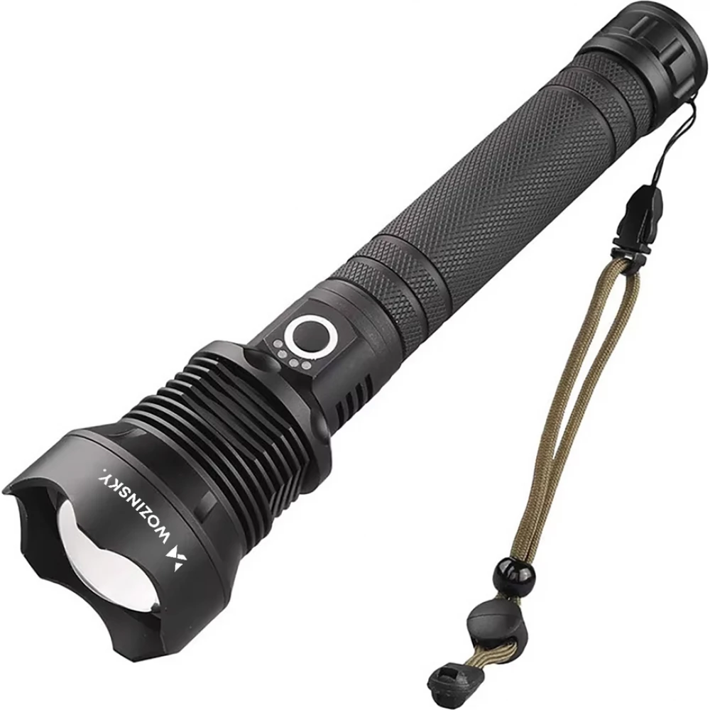 Wozinsky WLT-20W lampe de poche tactique 20W 2000 lm diodes CREE IP65 faisceau ajustable - Noir