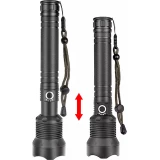 Wozinsky WLT-20W lampe de poche tactique 20W 2000 lm diodes CREE IP65 faisceau ajustable - Noir
