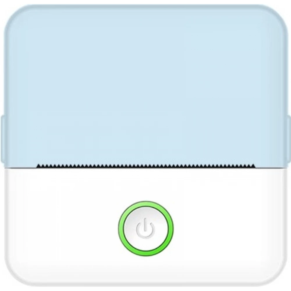 X6 Mini imprimante portable thermique Bluetooth sans encre avec papier et autocollants - Bleu