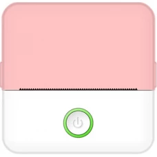 X6 Mini imprimante portable thermique Bluetooth sans encre avec papier et autocollants - Rose