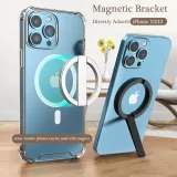 Universal Stütz-Ring Aluminium magnetisch inkl. MagSafe Support - Schwarz