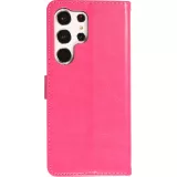 Fourre Samsung Galaxy S23 Ultra - Premium Flip cuir lisse porte-cartes - Rose foncé