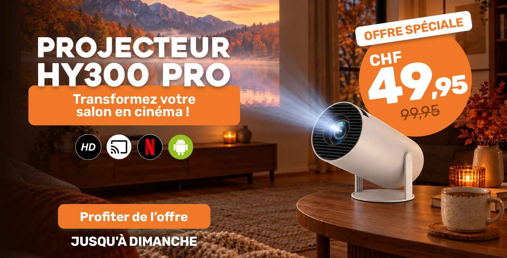 Projecteur HY300 Pro Autumn