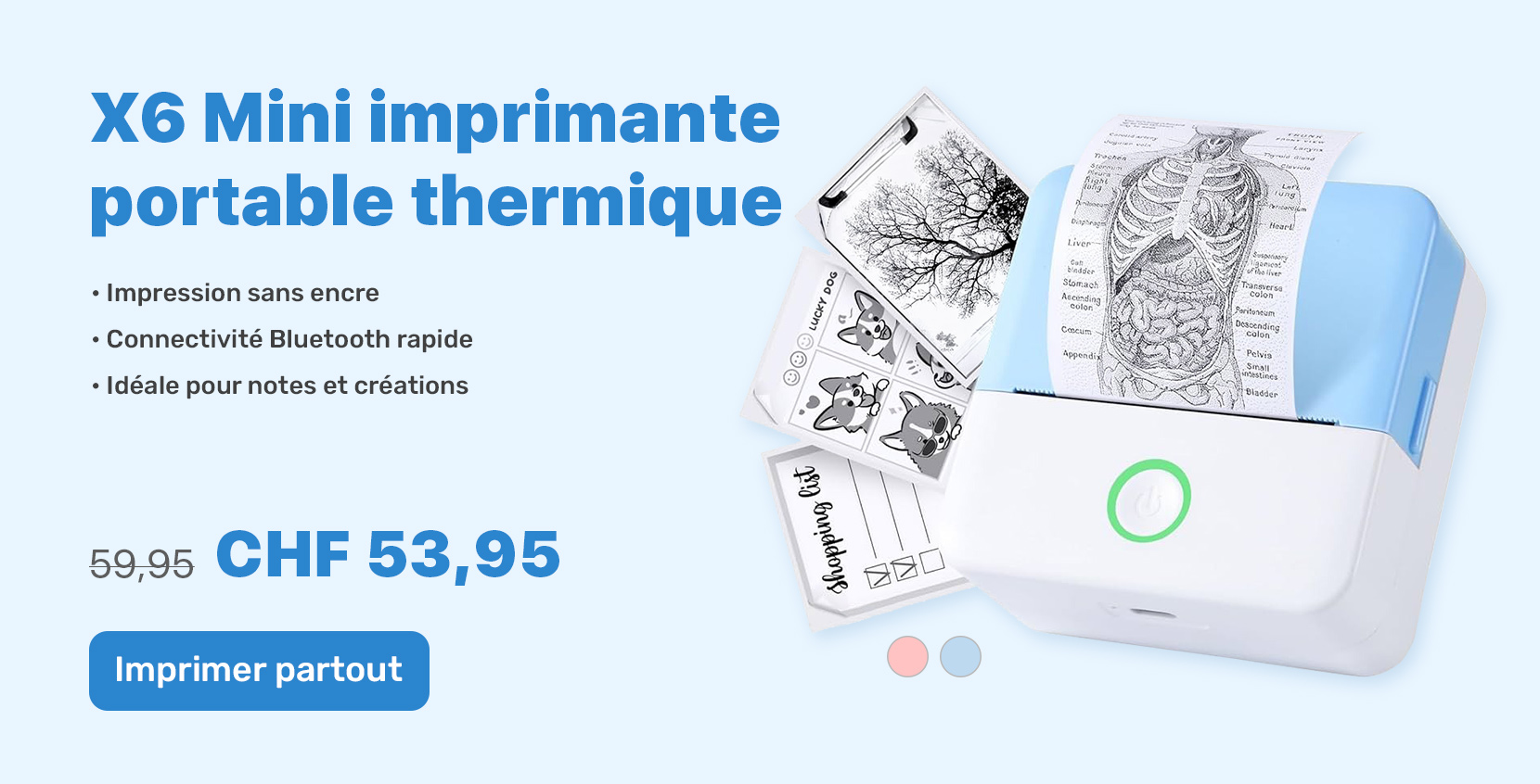 X6 Mini imprimante