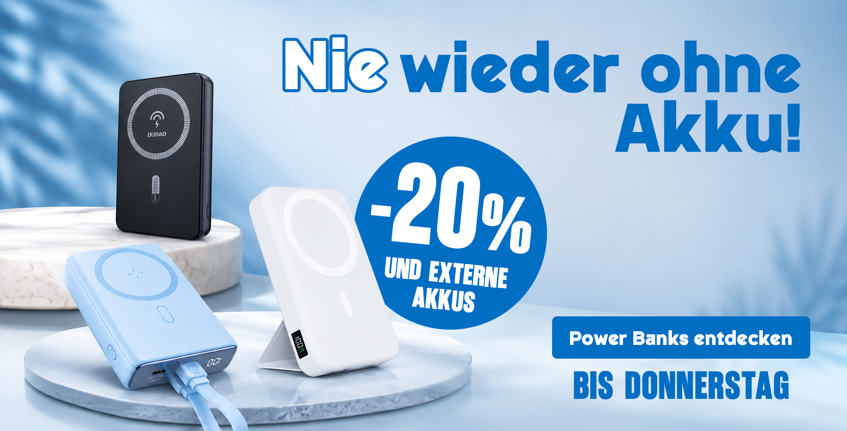 Ne tombez jamais en panne de batterie