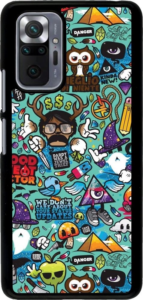 Xiaomi Redmi Note 10 Pro Case Hlle - Mixed Cartoons Turquoise - Kaufen auf  PhoneLook