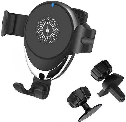 Support Chargeur Voiture Sans Fil 15W Jayroom - Fixation Tableau De Bord Aimanté