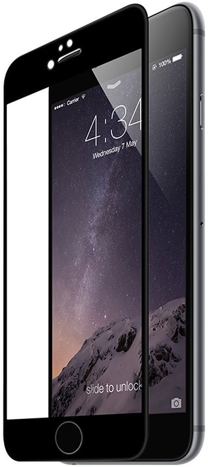 Protection écran Verre Trempé 5D Noir Pour IPhone 7 Et 8 - Recouvrement Total