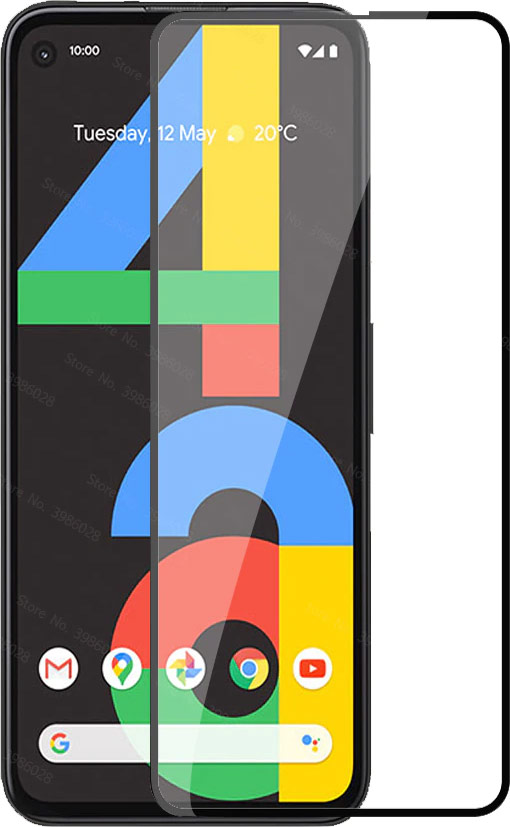 3D Tempered Glass Google Pixel 4a Full Screen Display Schutzglas