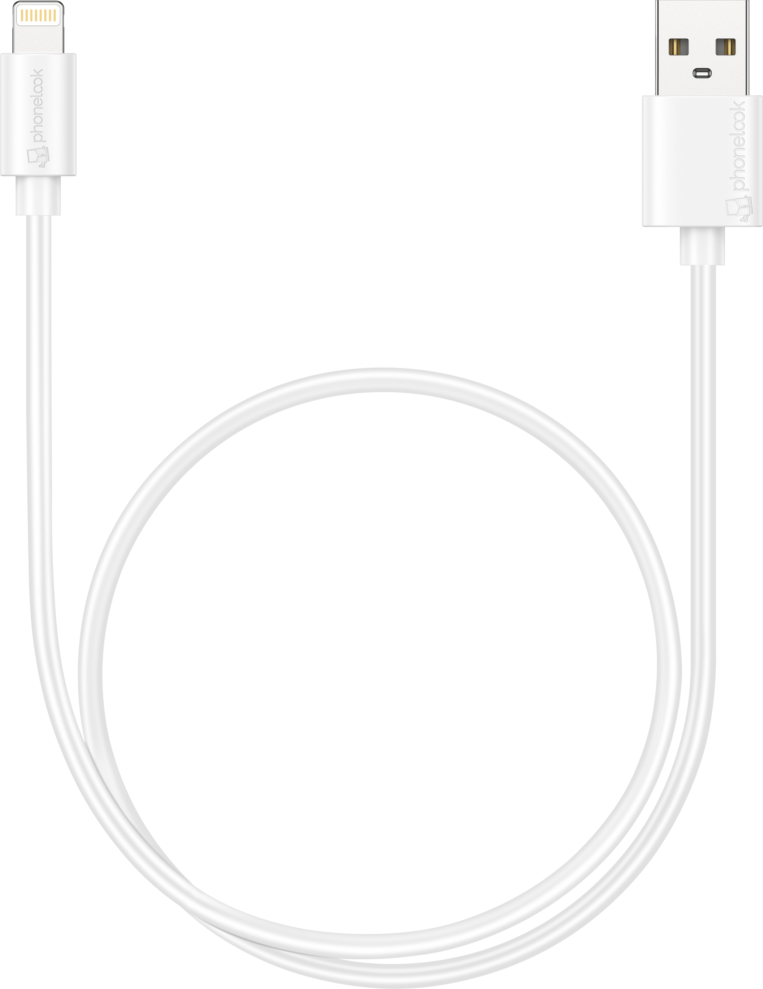 Câble Lightning iPhone USB (50 cm) - PhoneLook - Blanc - Acheter sur  PhoneLook