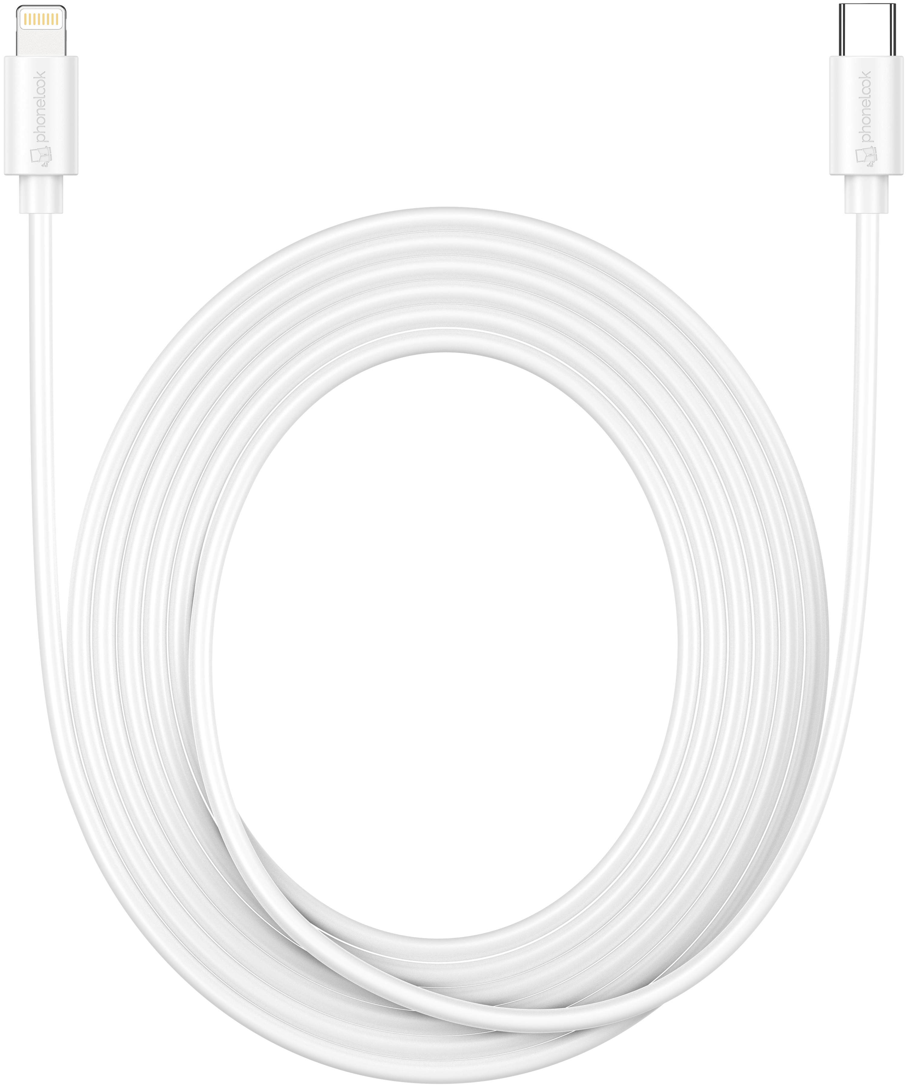 Câble iPhone (3m) Fast Charge Lightning vers USB-C - PhoneLook - Blanc -  Acheter sur PhoneLook