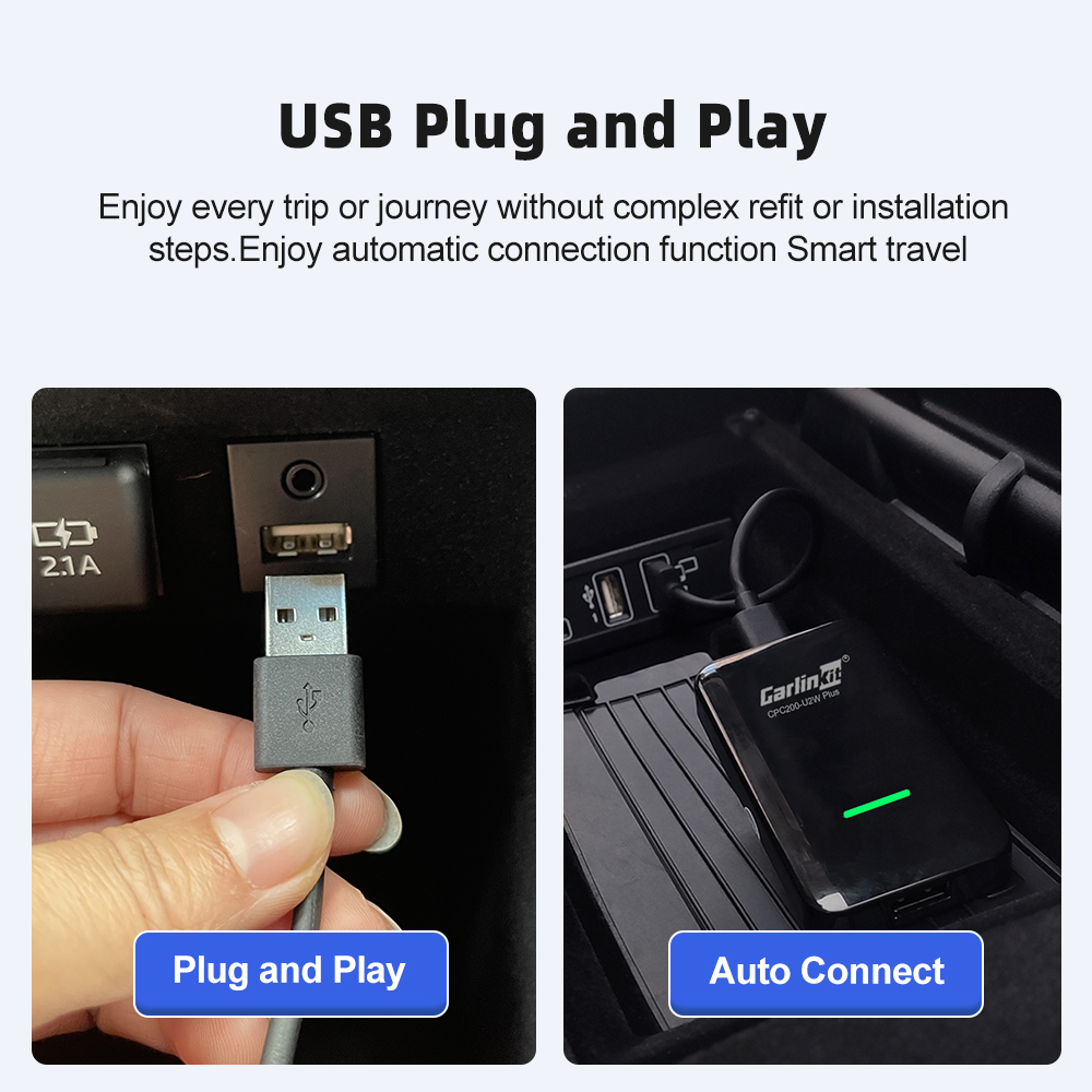 Adaptateur CarPlay sans fil compatible toutes marques - CAR-P-LINK - ELEC- AUTO