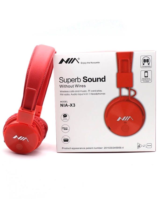 4 EN 1 Casque audio Bluetooth Sans Fil Stéréo Écouteurs Musique Radio MP3  SD