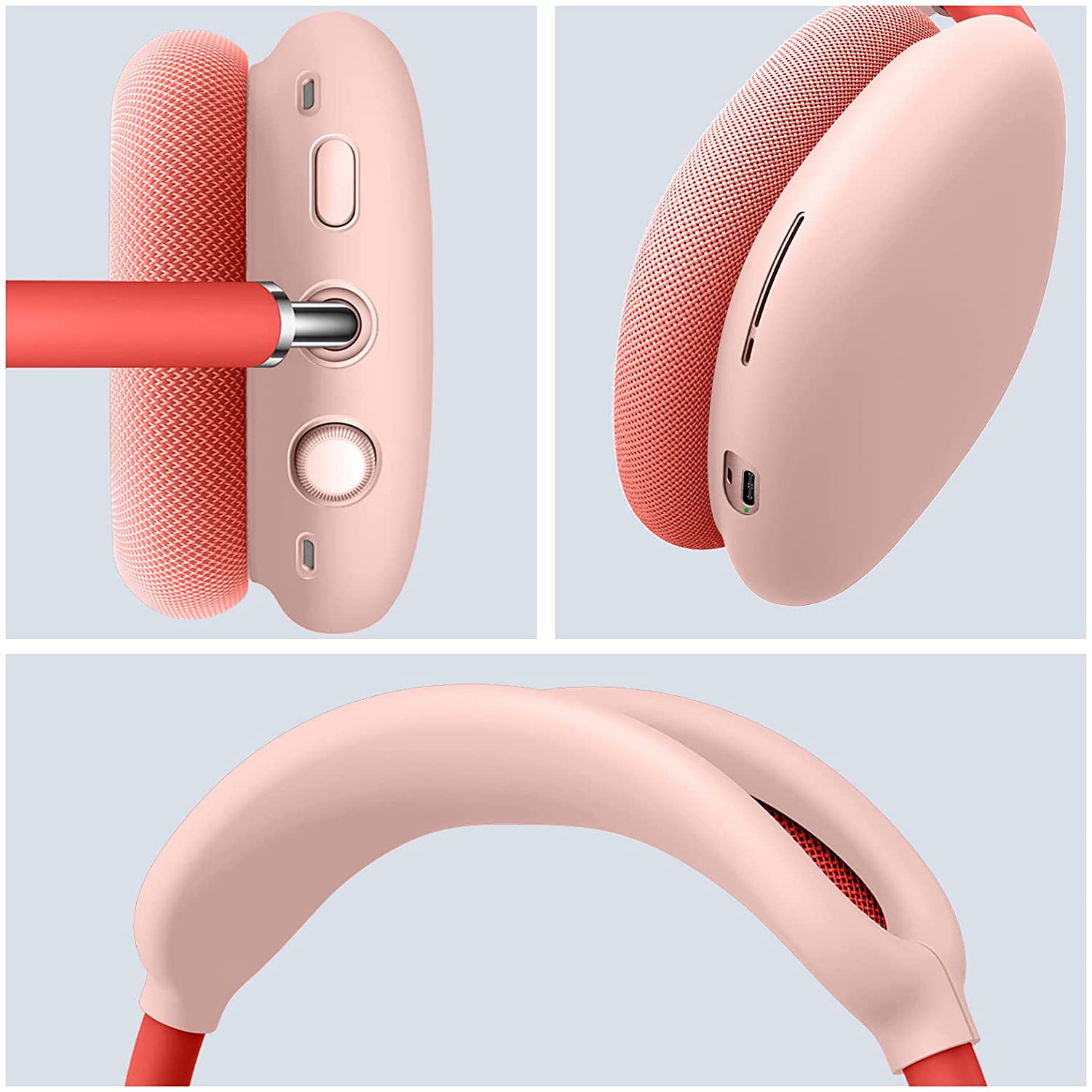 Coque AirPods Max - Silicone souple flexible avec bandeau - Gris - Acheter  sur PhoneLook