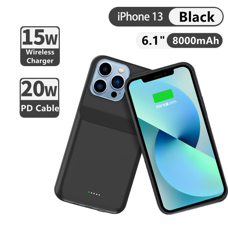 Coque iPhone 13 Pro Max 15W batterie externe wireless power cover