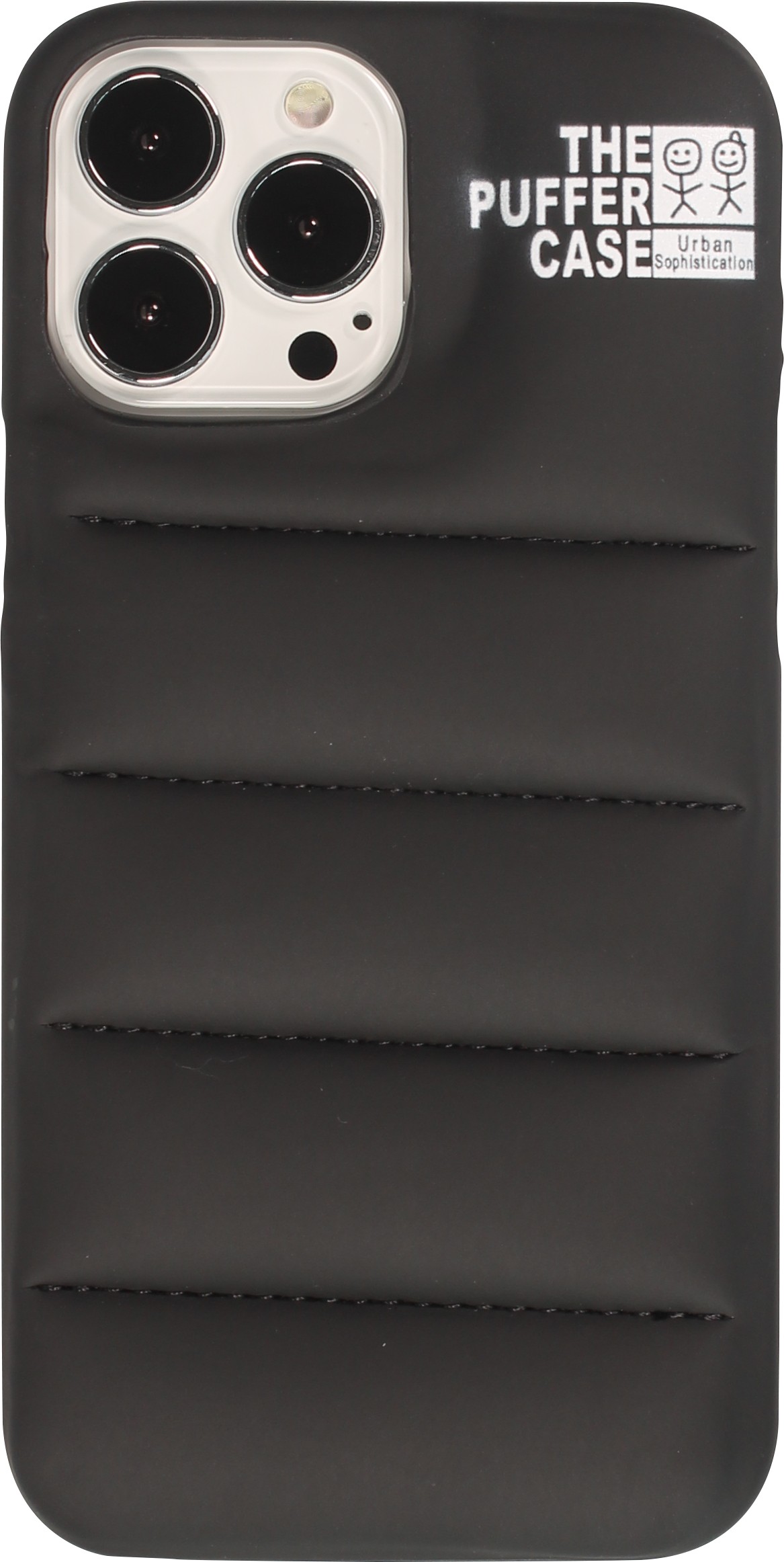 Coque iPhone 13 Pro Max Design 3D stylé de doudoune avec couture