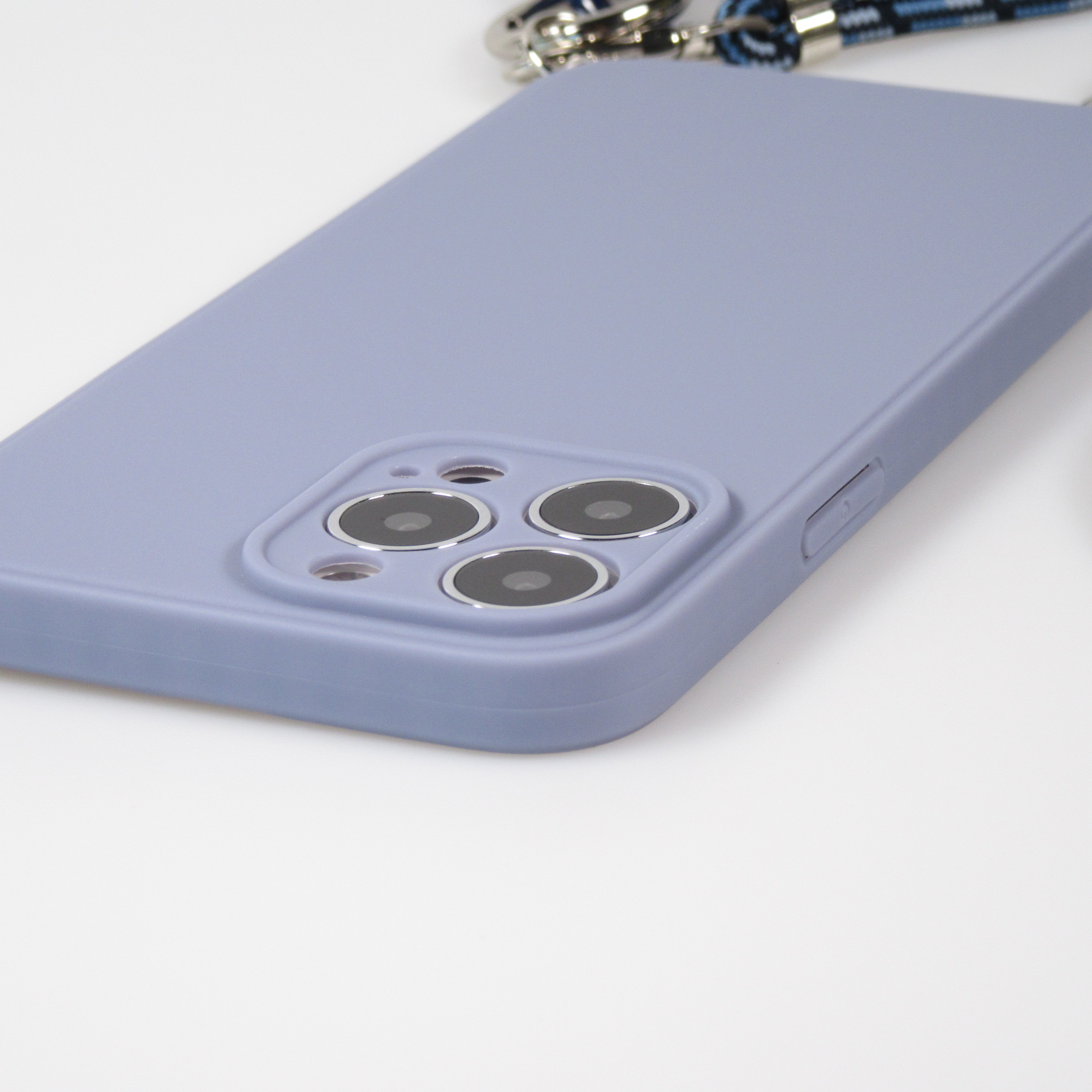 Housse IPhone 17 Pro Max Avec Cordon Réglable - étui Silicone Antichoc Avec Sangle Cou - Couleur Violet - 2