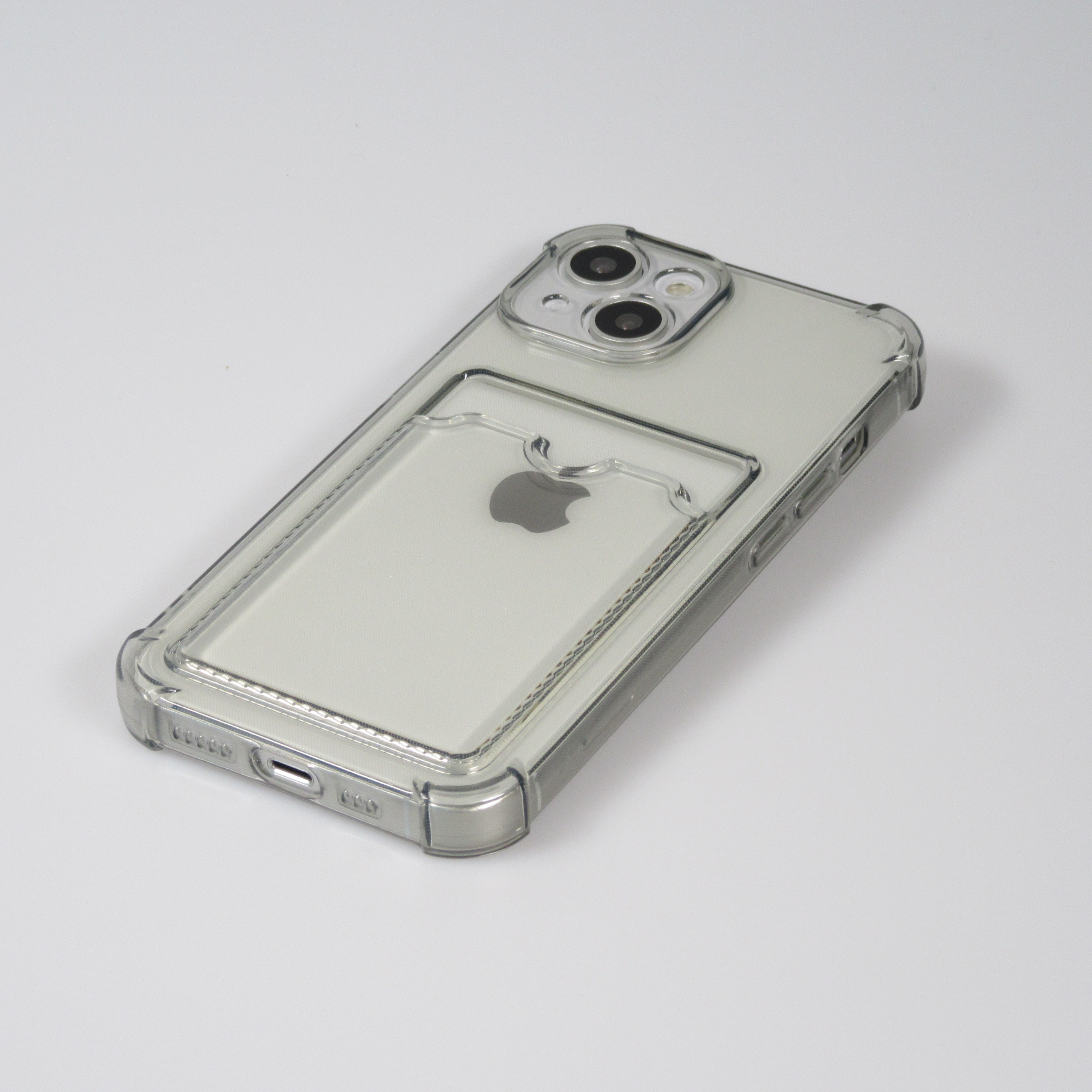 Coque Transparente Absorbante Pour IPhone 13 Avec Porte-cartes - Gel Anti-chocs - Marque SDTEK - Neuve