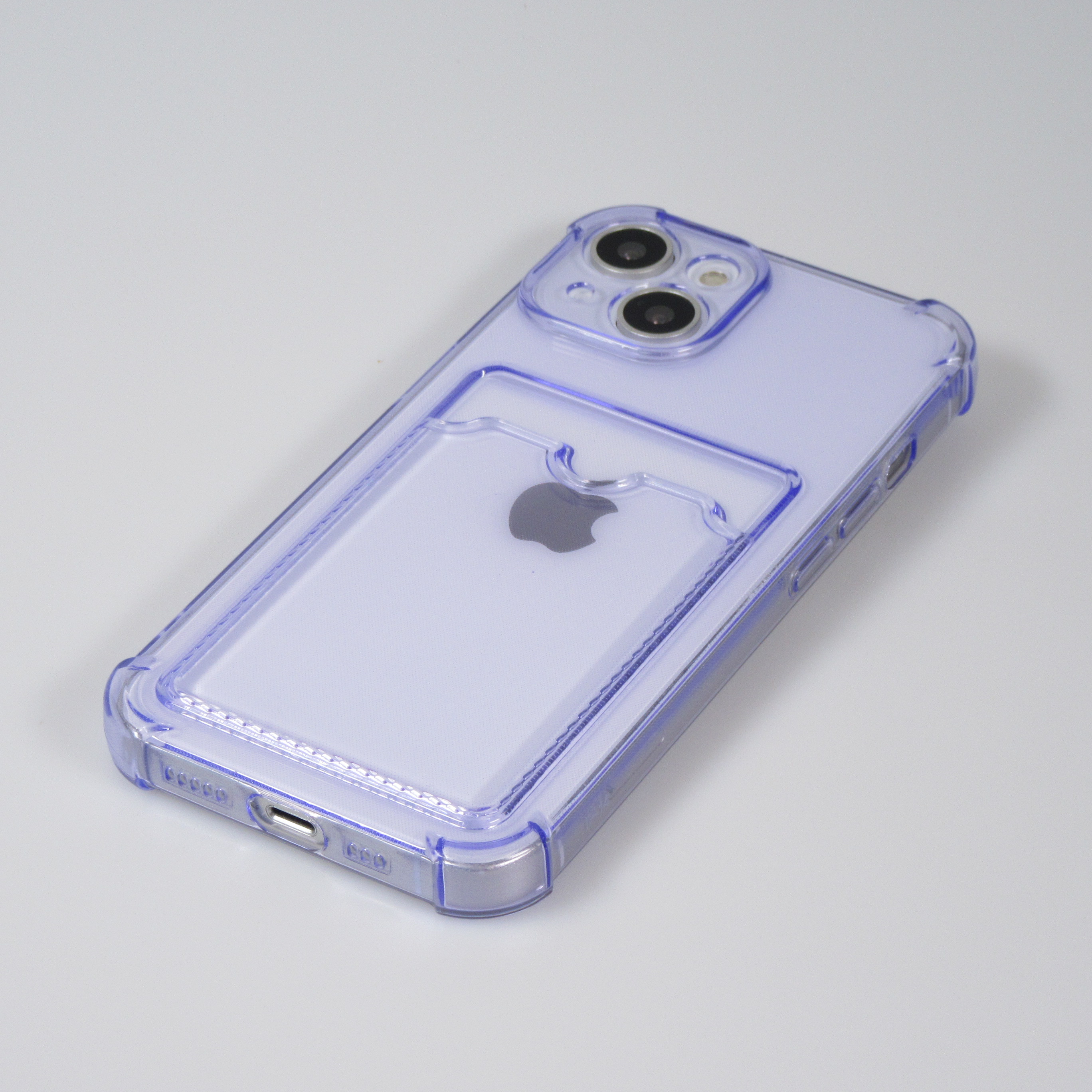 Coque iPhone 13 - Gel silicone bumper super flexible avec porte-carte  transparent - Violet - Acheter sur PhoneLook