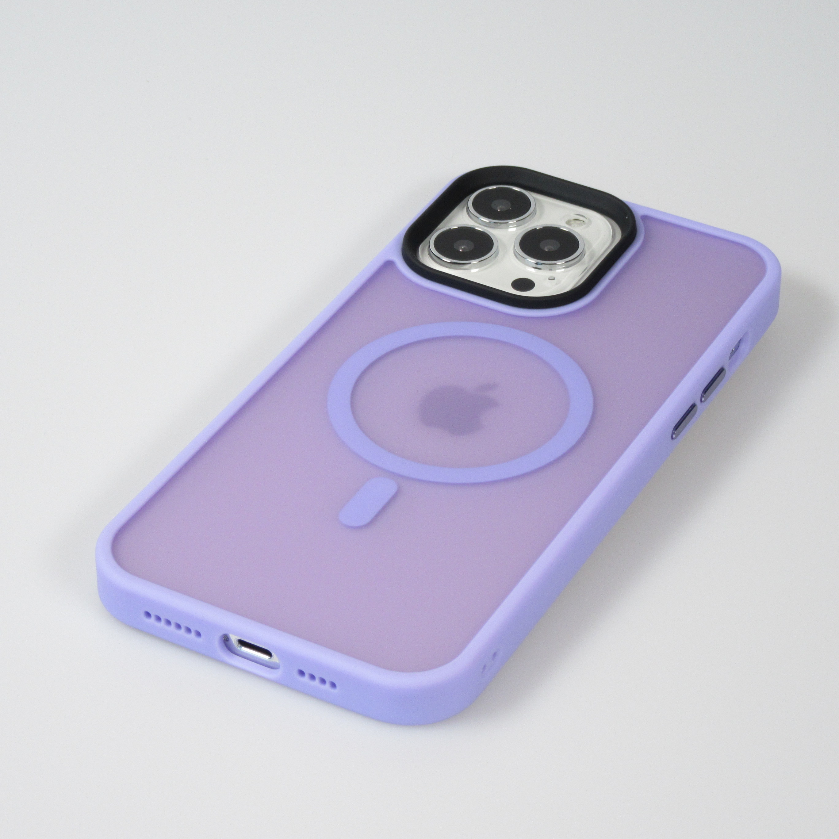 Coque iPhone 14 Pro Max Jelly cover glass semitransparente MagSafe