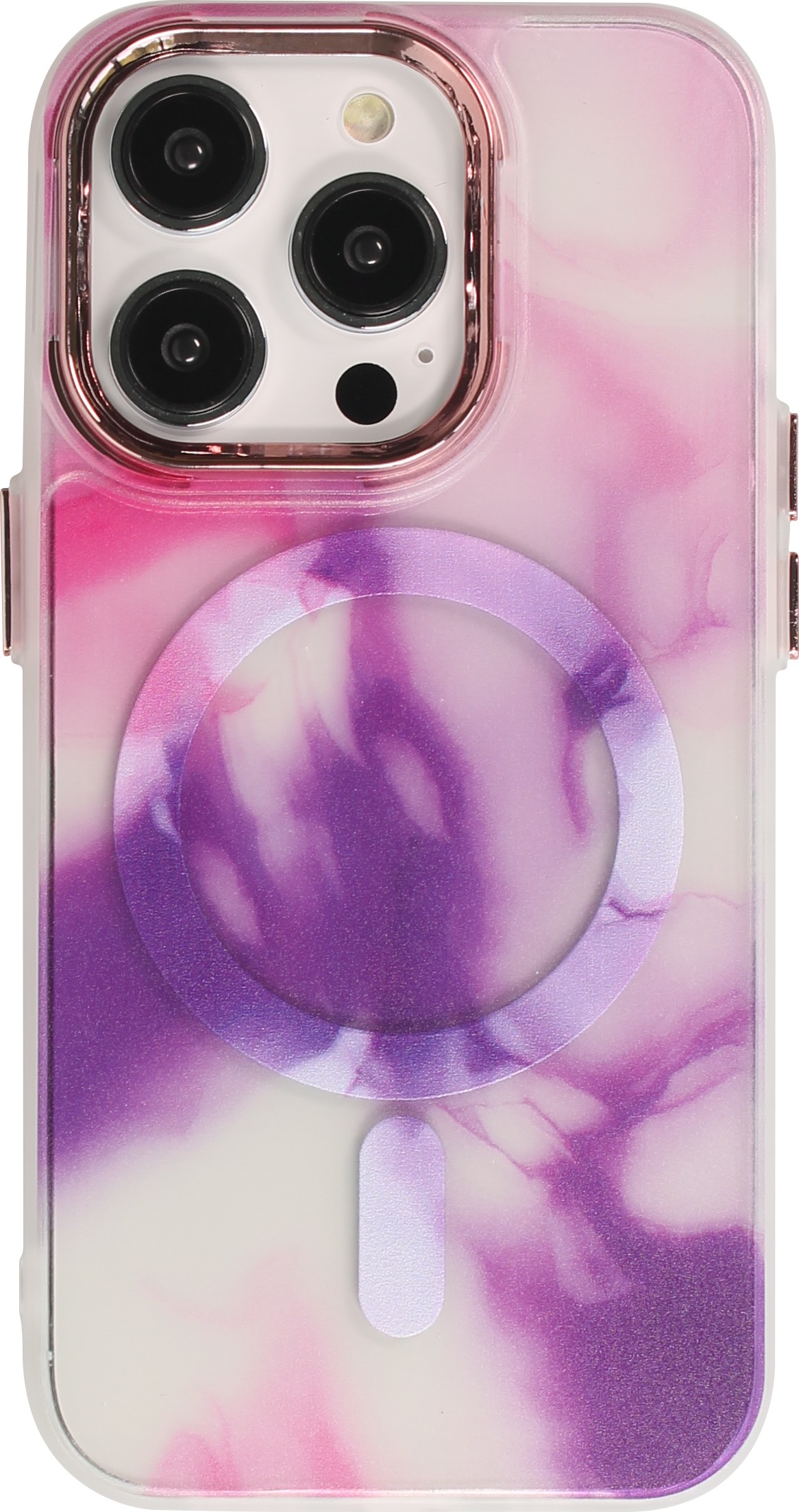 iPhone 14 Pro Case Hülle Watercolor MagSafe semitransparent