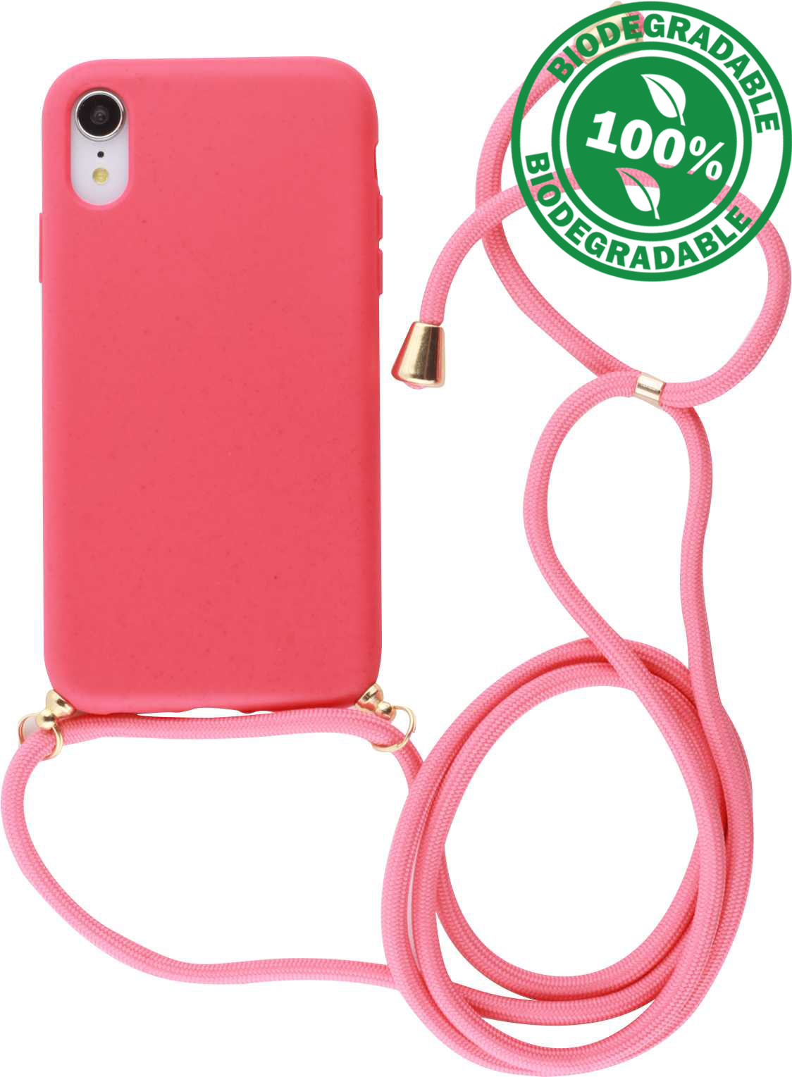 Coque IPhone 17 Pro Avec Chaîne 5 En 1 - Étui Transparent + 2 Verres Trempés + Protection Caméra - Cordon Réglable Mains Libres