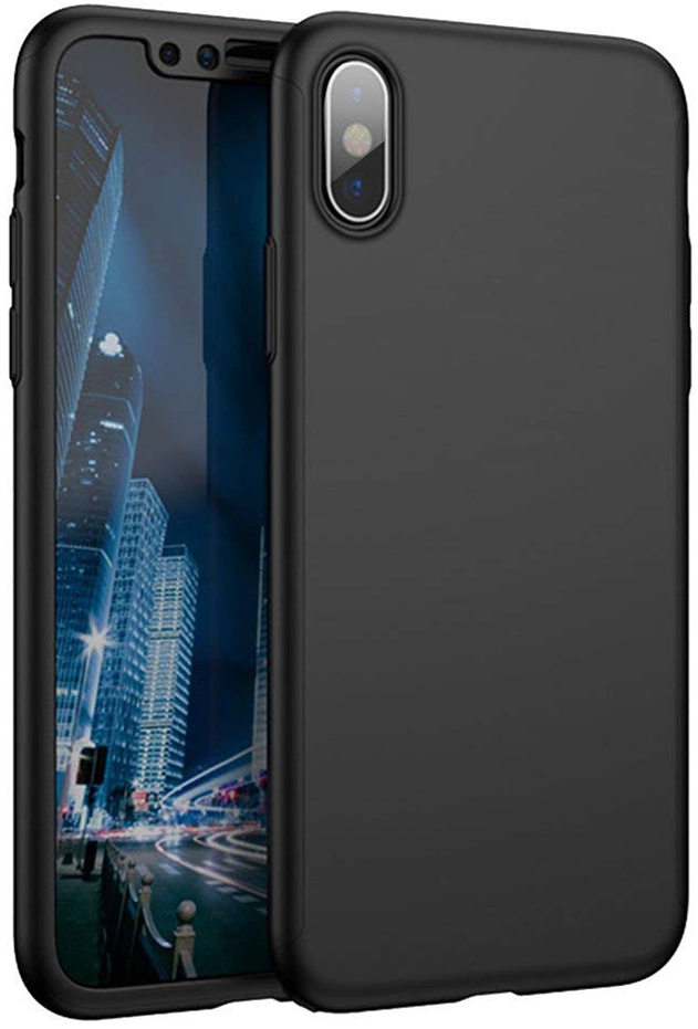 Hülle iPhone XR 360° Full Body Schwarz Kaufen auf PhoneLook