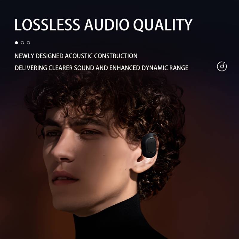 Oreillette Bluetooth Mono étanche IPX4 - Son Stéréo HD Pour Course Et Conduite - 1