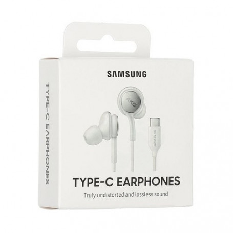 Ecouteurs officiels Samsung/AKG type-C avec fil - Blanc - Acheter sur  PhoneLook