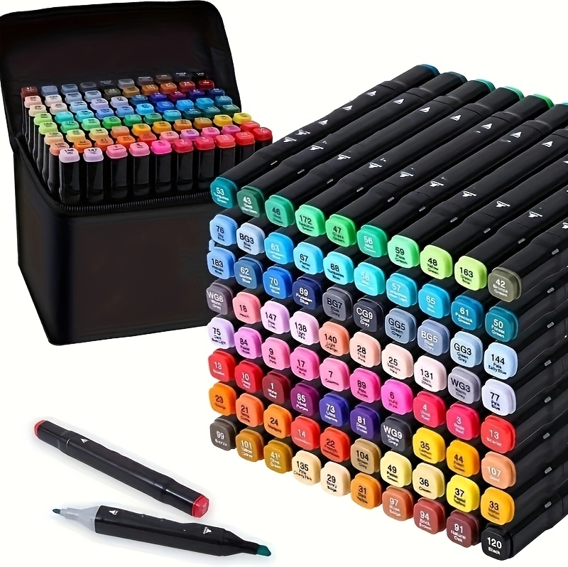 Stylo Swl Ensemble de stylos permanents à double tête pour marquage et coloriage ...
