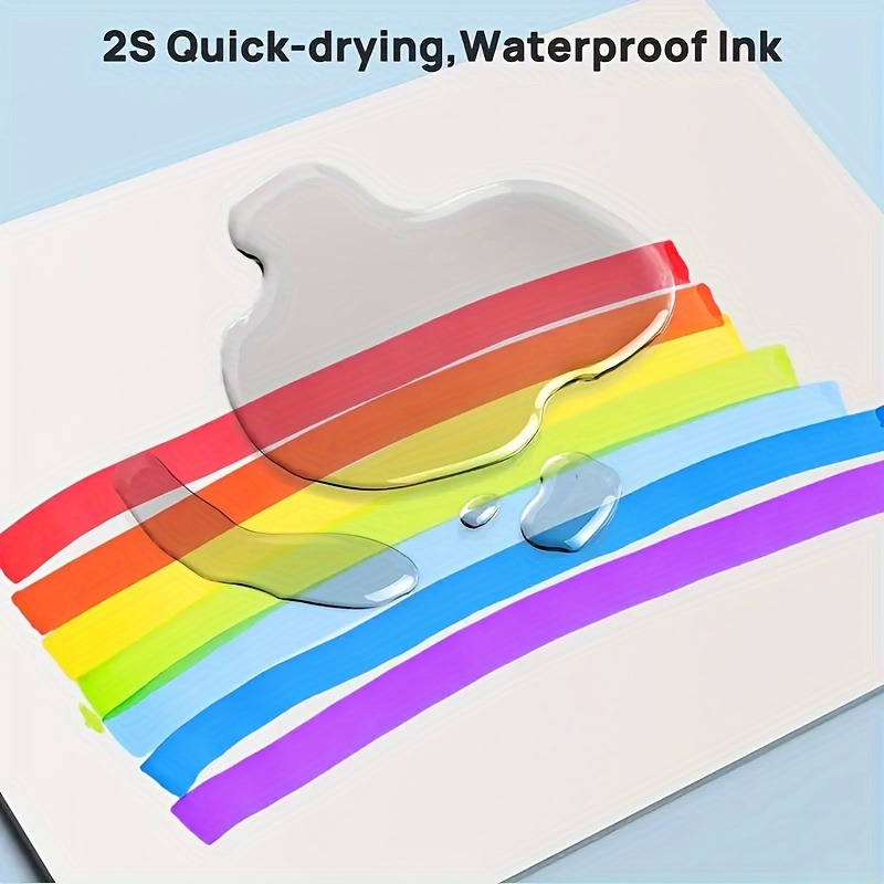 Ensemble Stylos Aquarelle Double Tête 36 Couleurs + Livres Coloriage - Séchage Rapide Pour Adultes Et Enfants